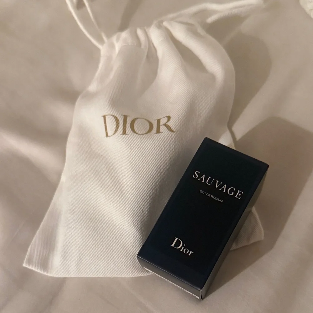 Dior SAUVAGE mini + cloth drawstring bag